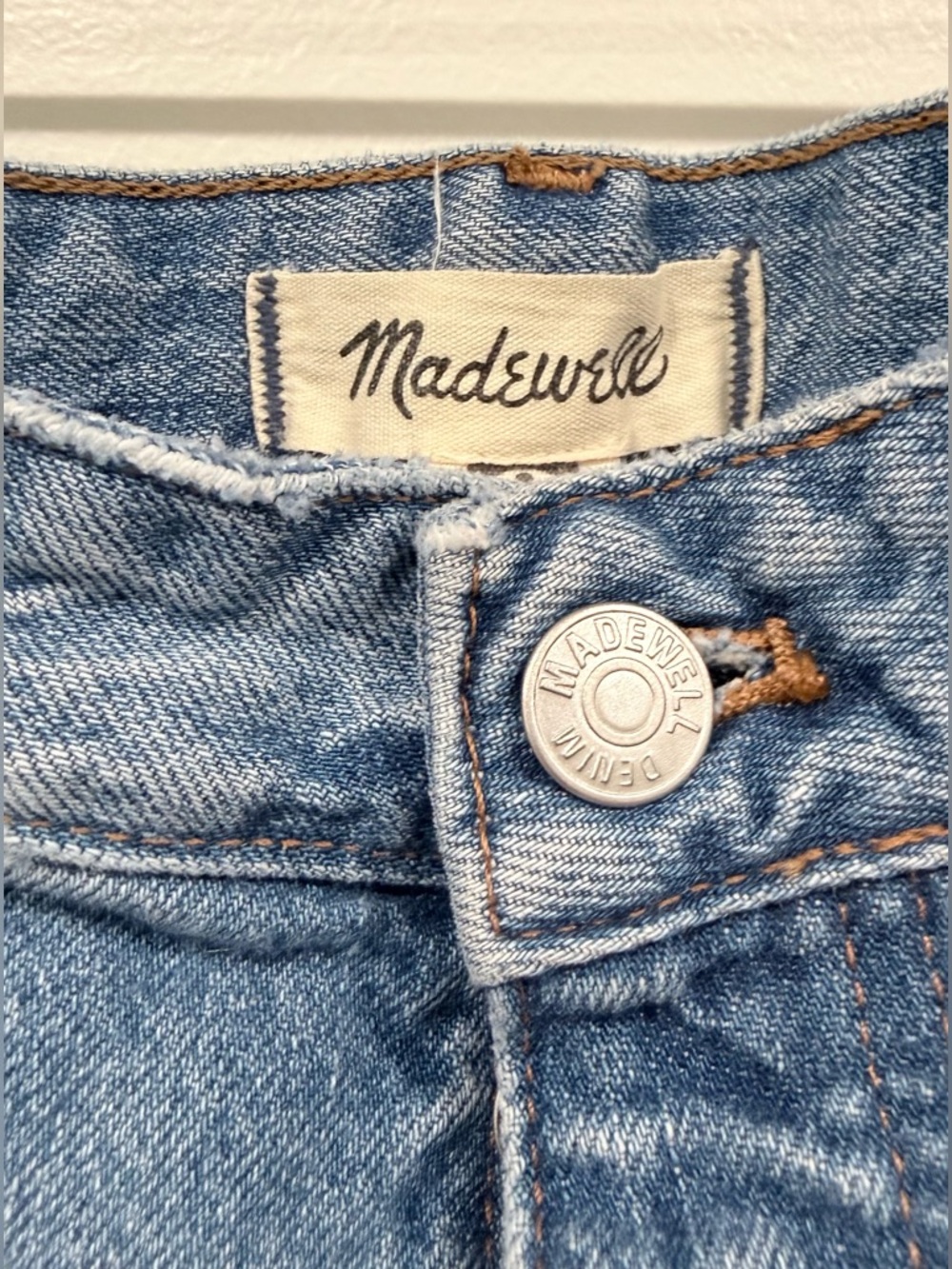 Madewell Light Blue Straight-Leg Jeans - Picture 8 of 10
